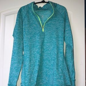 Tangerine Athletic Half-Zip Pullover